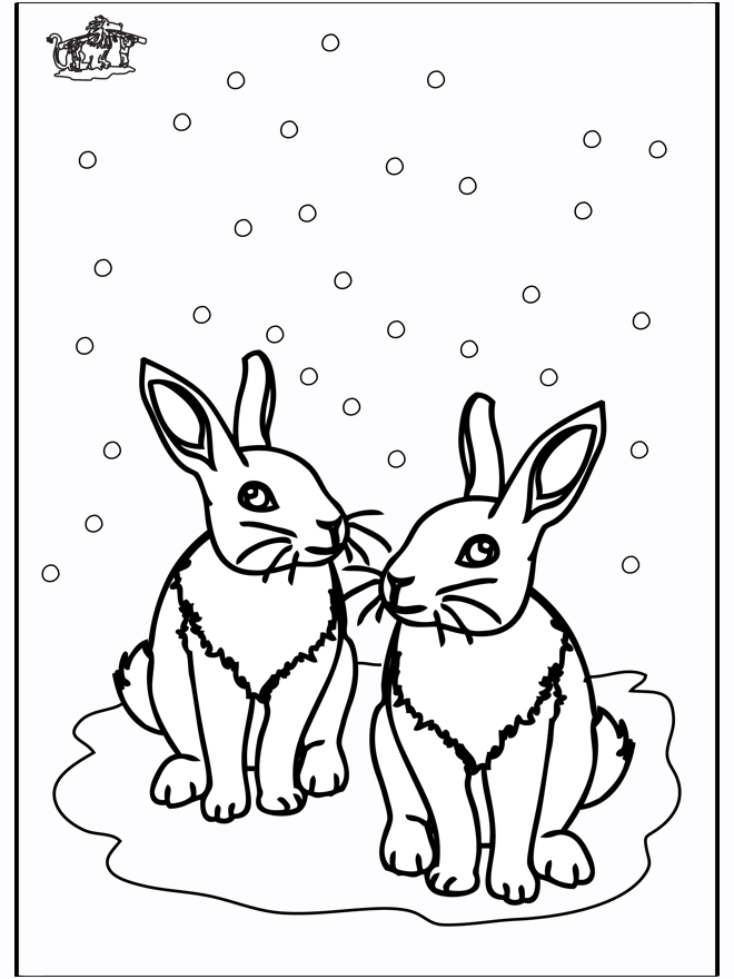Lapins - Animaux d'hiver