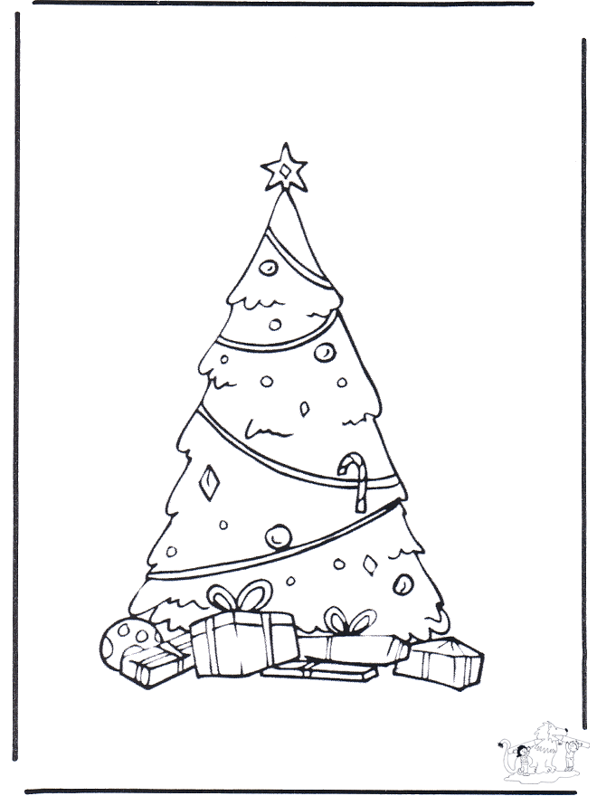 l'arbre de Noël décoré - Noël