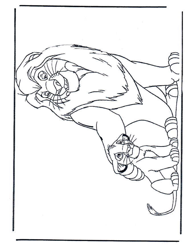 Le Roi Lion 1 - Coloriages Le Roi Lion