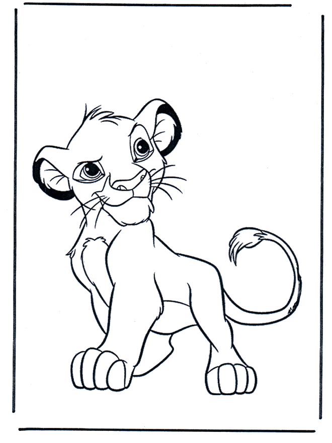 Le Roi Lion 5 - Coloriages Le Roi Lion