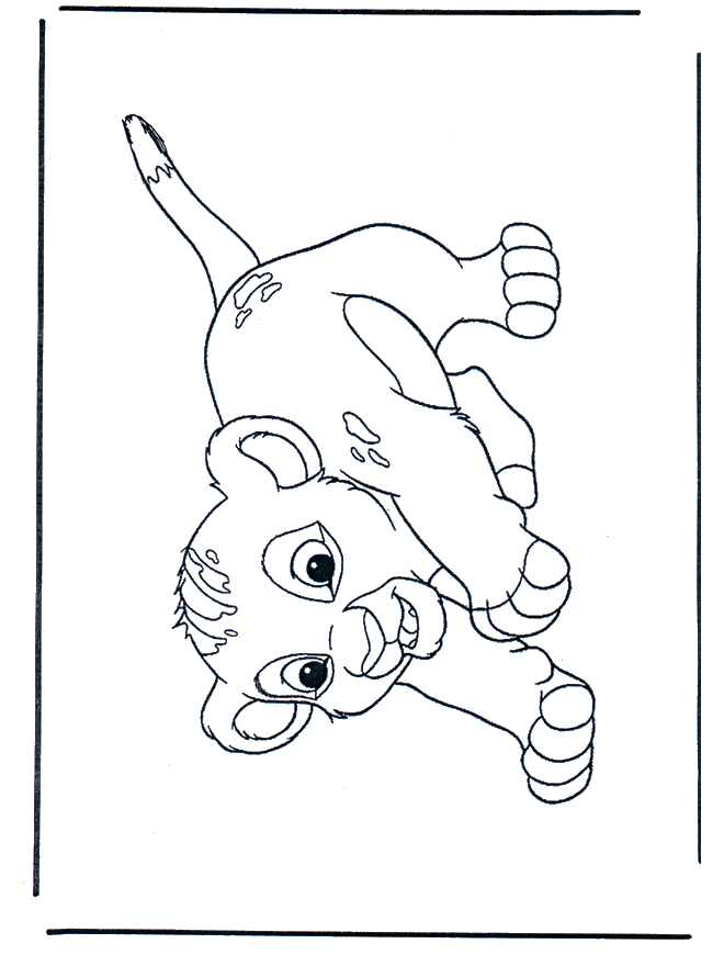 Le Roi Lion Simba - Coloriages Le Roi Lion