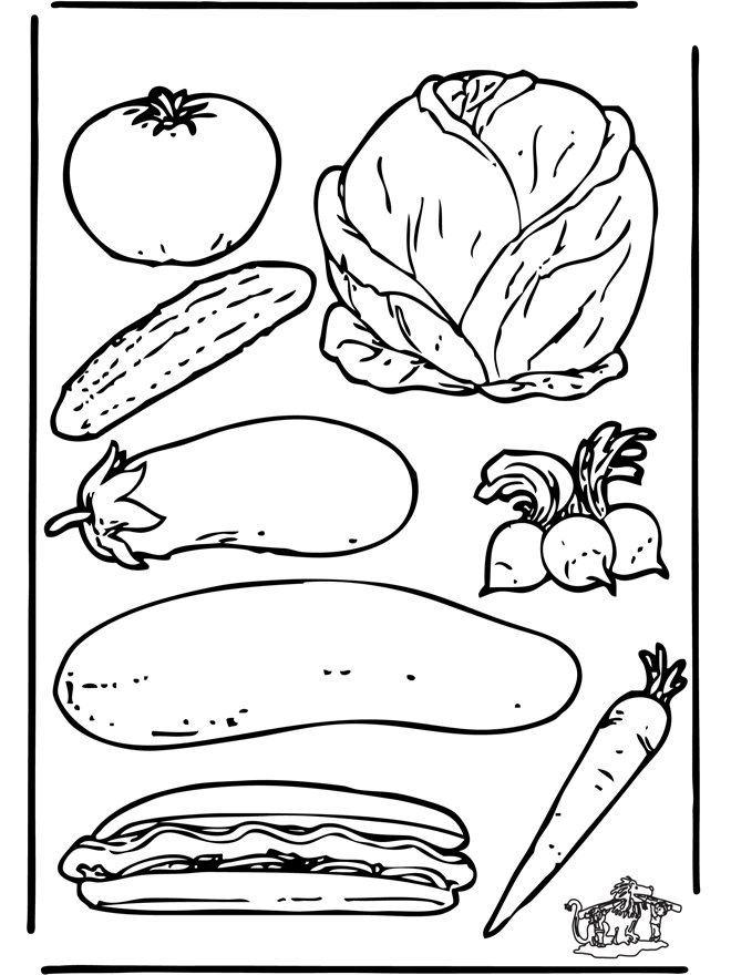 Légume 2 - Coloriages légumes