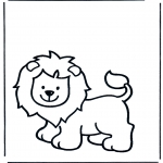 Coloriages d'animaux - Lion 1