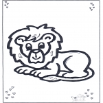 Coloriages pour enfants - Lion pour les petits