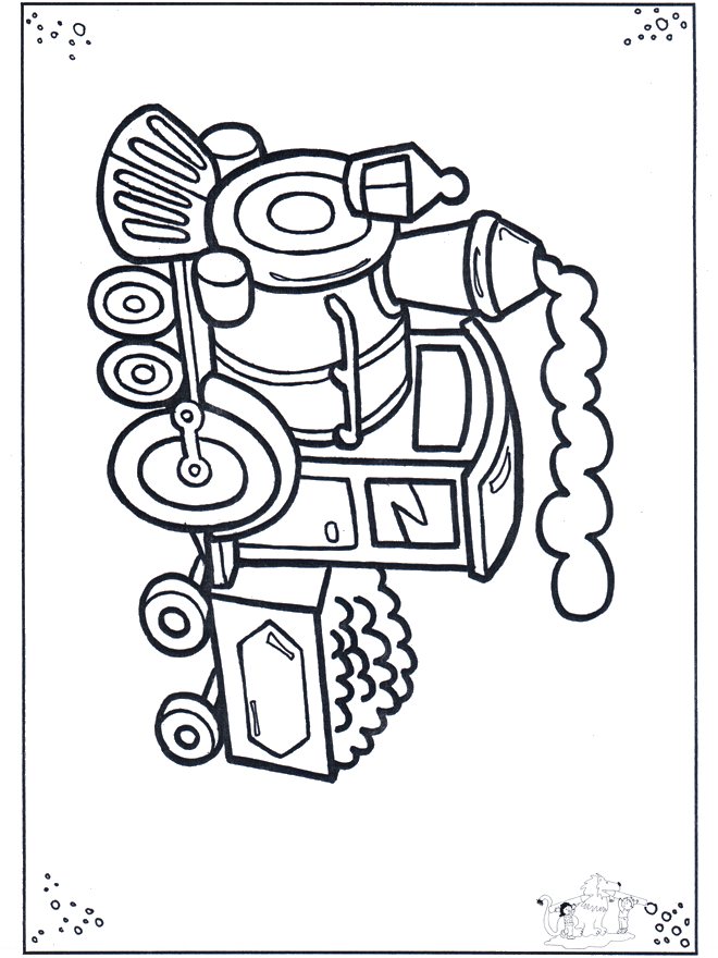 Locomotive d'enfant - coloriages jouets