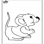 Coloriages d'animaux - ls souris 2