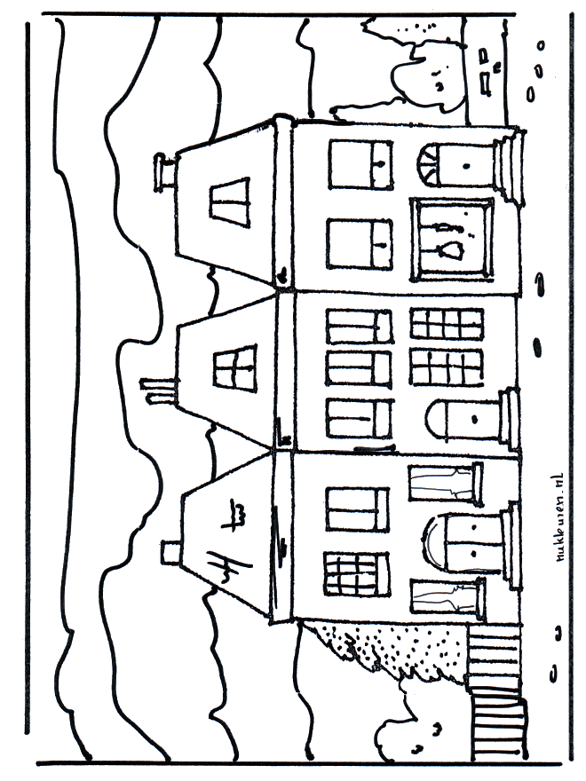 Maison 2 - Coloriages Maisons