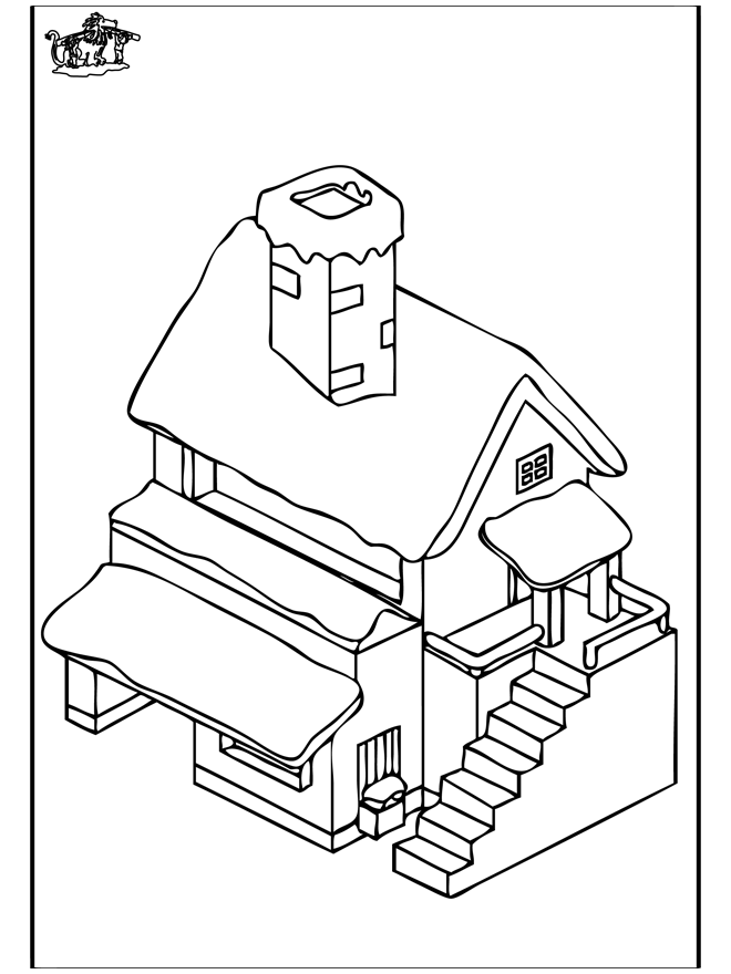 Maison 4 - Coloriages Maisons