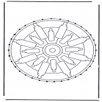 Bricolage cartes de broder - Mandala 32