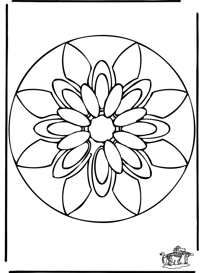 Mandala 38 - Mandala de fleurs