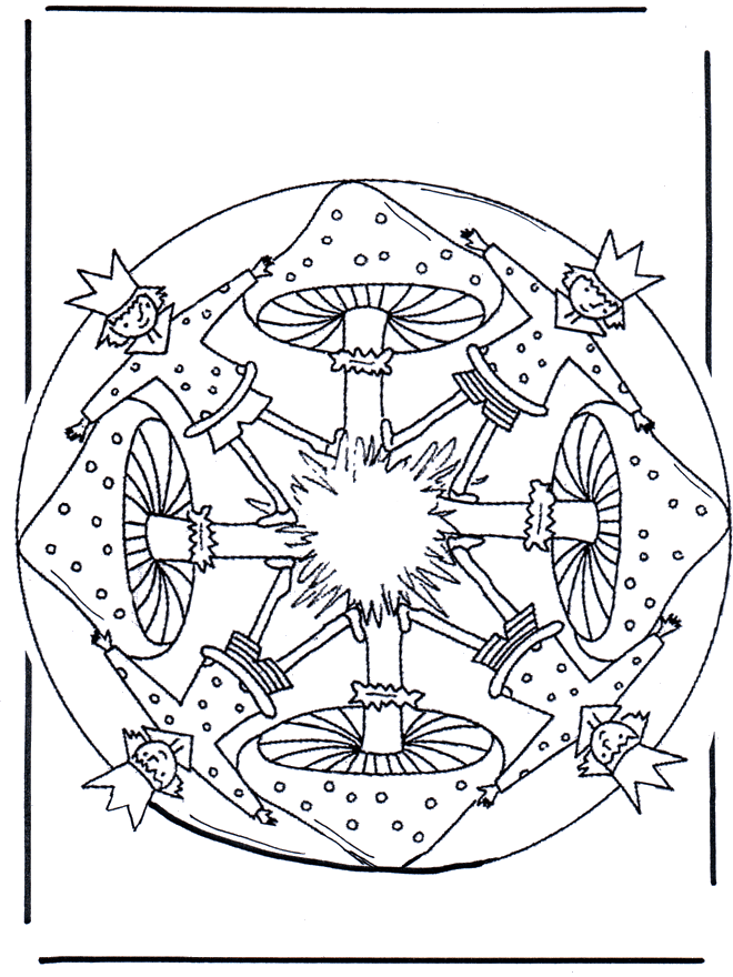 Mandala champignon  1 - Automne