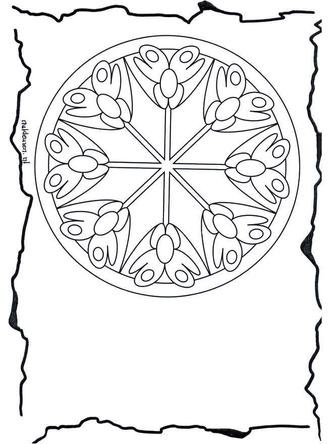 Mandala de fleurs 3 - Mandala de fleurs