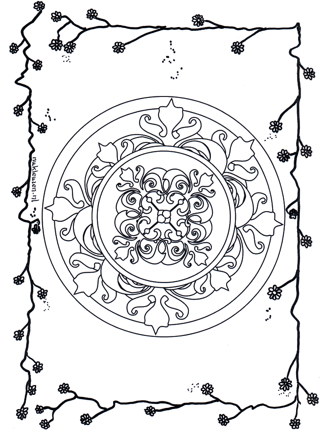 Mandala de fleurs 5 - Mandala de fleurs