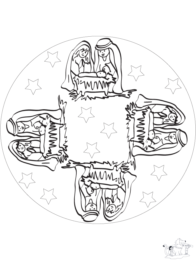 Mandala Enfant Jésus - Mandala d'enfant