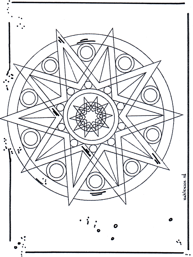 Mandala - étoiles 1 - Mandala geo