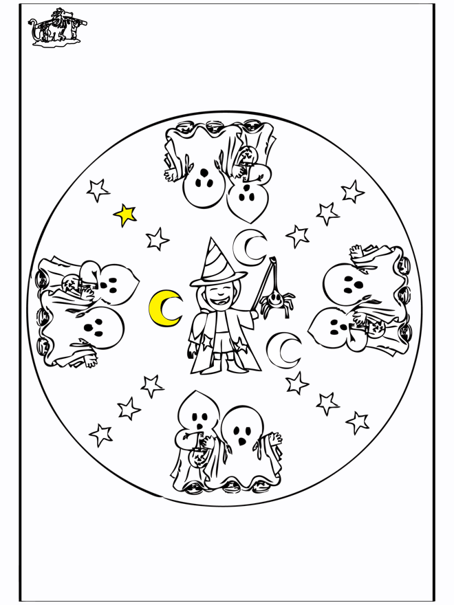 Mandala - Halloween - Coloriages Halloween