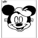 Bricolage coloriages - Masque de Mickey