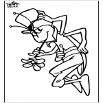 Coloriages faits divers - Maya l'abeille 1