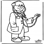 Coloriages faits divers - Médecin