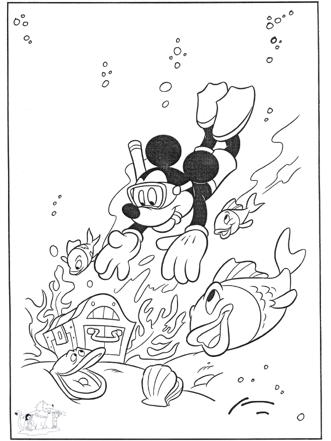 Mickey dans l'eau - Disney