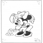 Personnages de bande dessinée - Mickey Mouse et le perroquet