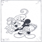 Mickey Mouse et le singe