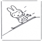 Miffy fait du ski