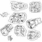 Bricolage coloriages - Mobile Cars 1