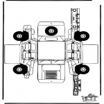 Bricolage coloriages - Modèle de construction - Hummer