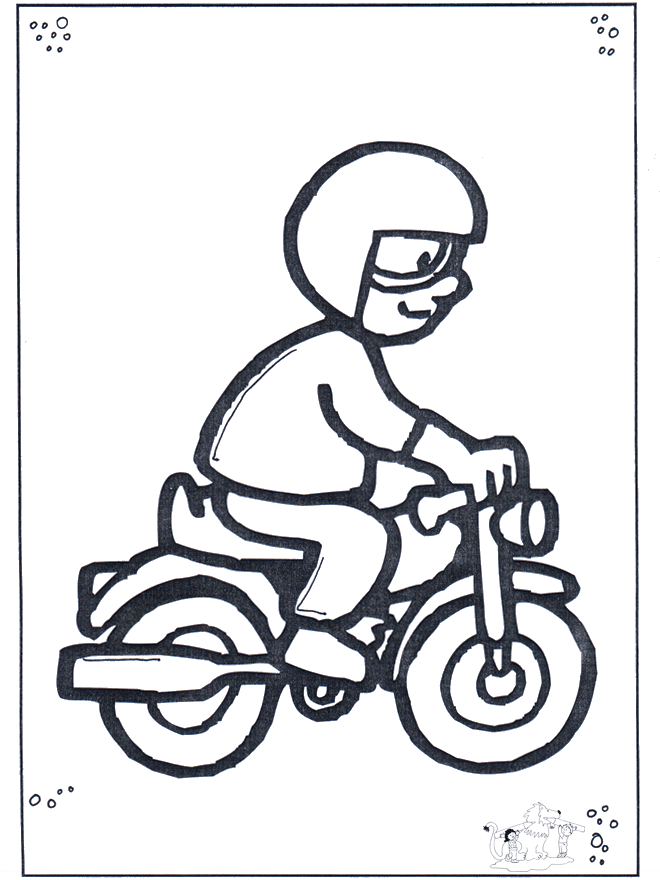 Motard - Coloriages autres