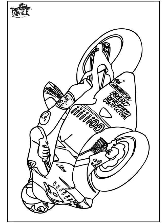 Moto 2 - Coloriages assortis