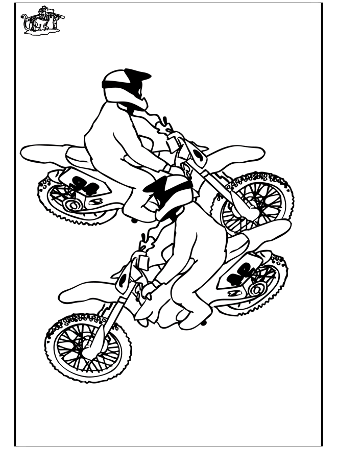 Moto 3 - Coloriages assortis