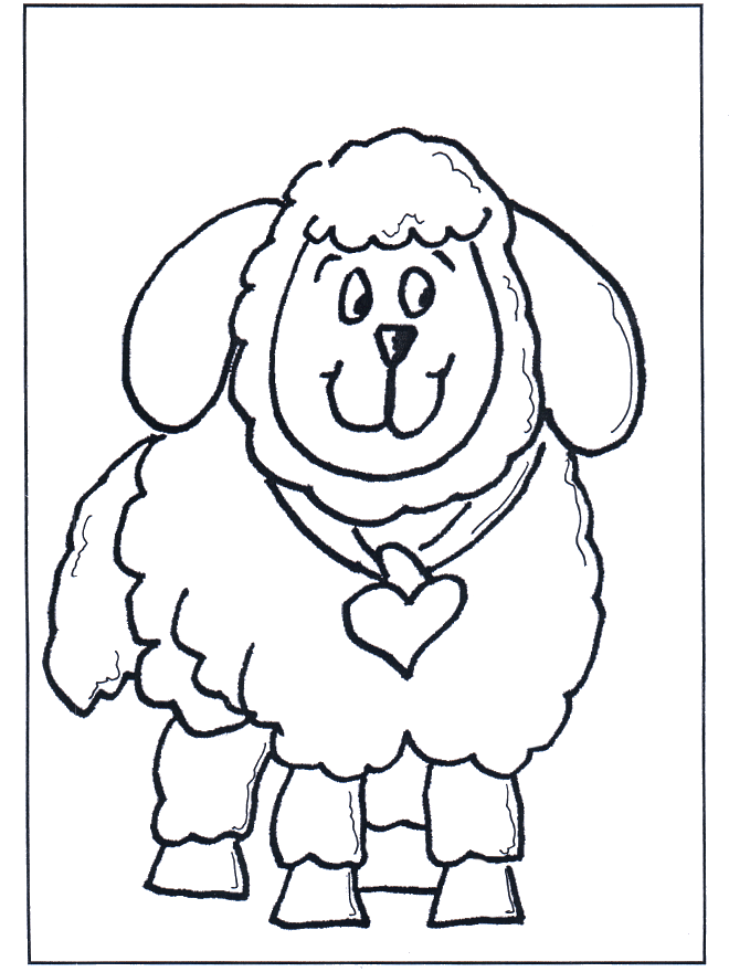 Mouton - Coloriages Animaux de la ferme