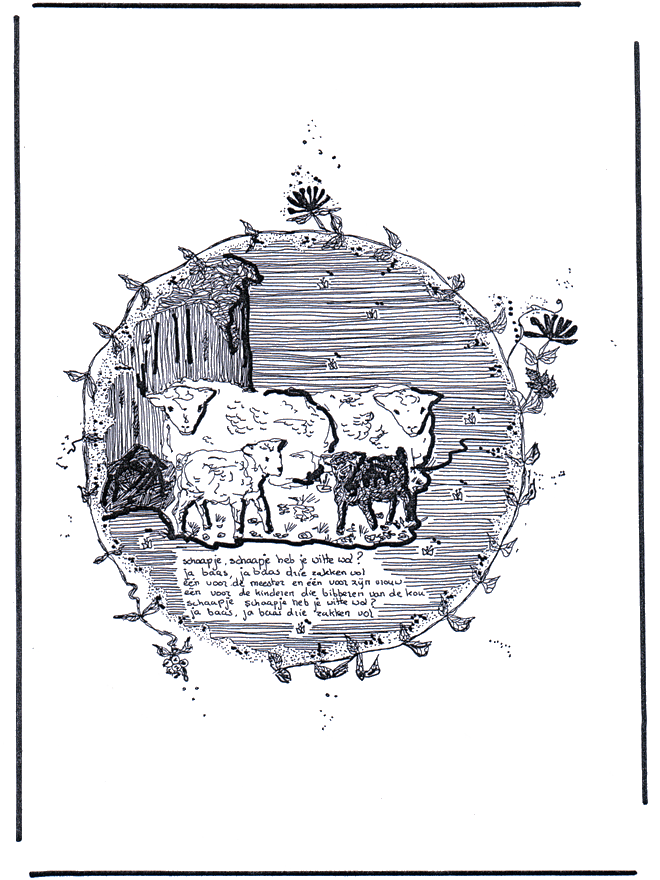 Moutons - Coloriages Animaux de la ferme