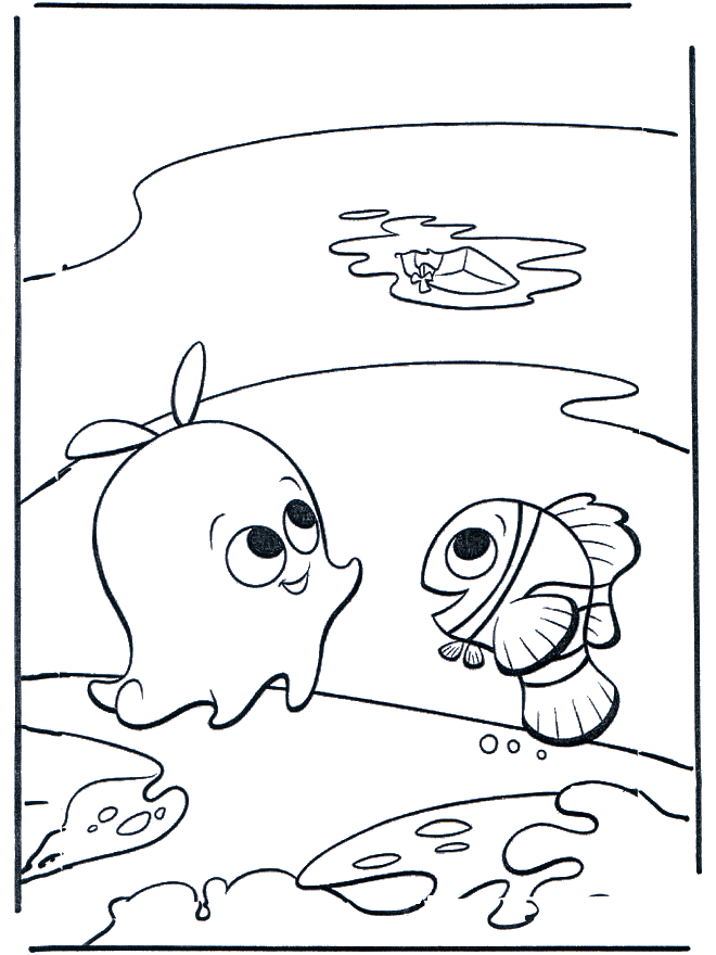 Némo et Toile, l'étoile - Coloriages Nemo