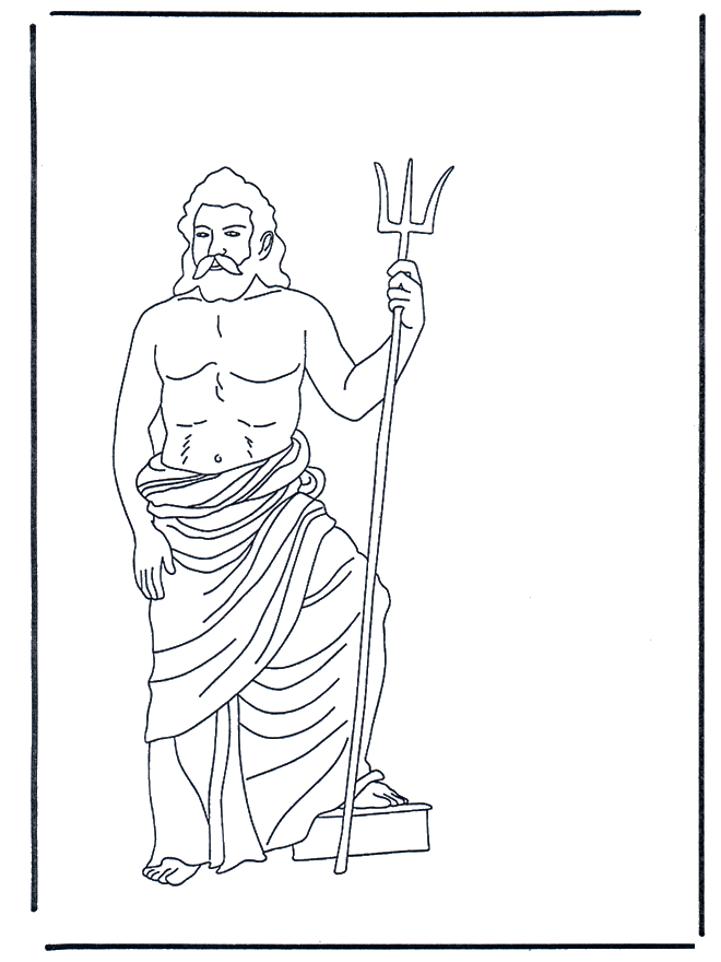 Neptune - Coloriages Romains