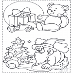 Coloriages Noël - Noël coloriage 1