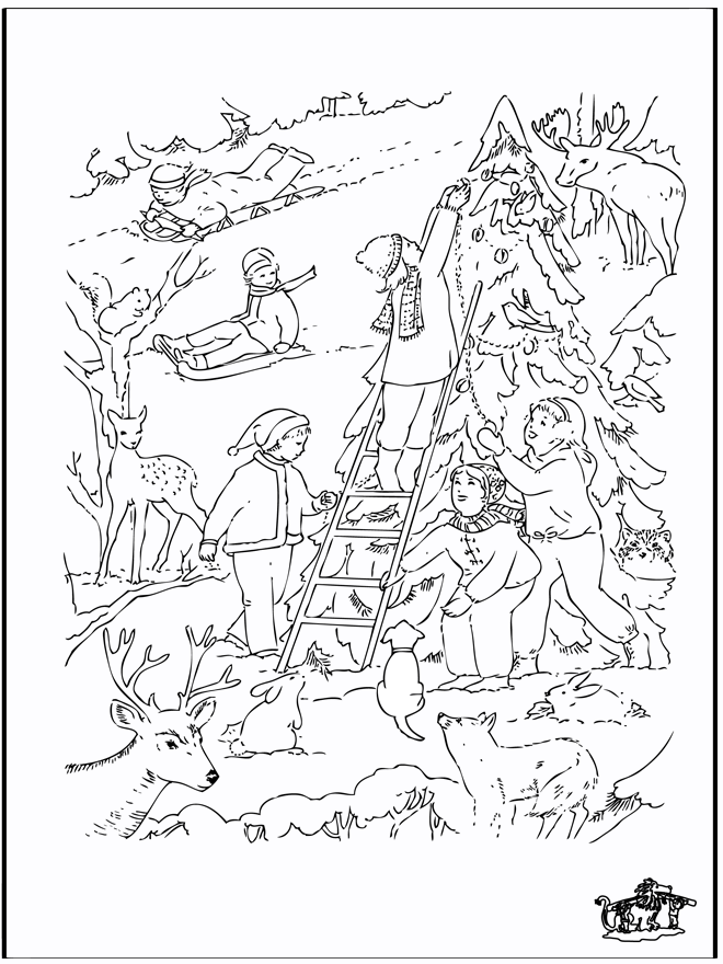 Noël coloriage 4 - Noël