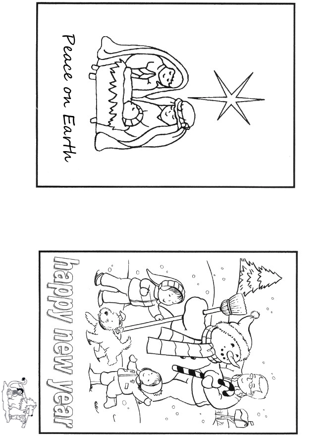 Noël et nouvel an 2 - Coloriages Noël et Nouvel an