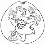 Coloriage thème - Oeuf de Pâques 7