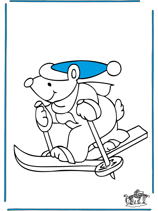 Ours fait du ski - Ski