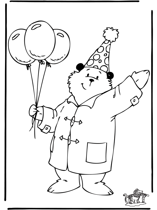 Ours Paddington 3 - Coloriages l'ours Paddington