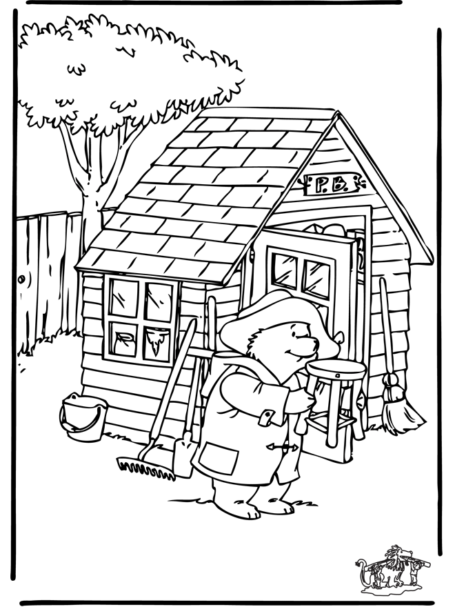 Ours Paddington 4 - Coloriages l'ours Paddington