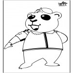 Coloriages d'animaux - Panda 2