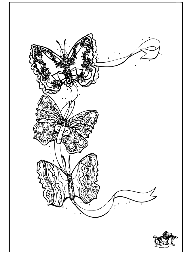 Papillon 3 - Coloriages insectes