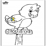 Coloriages d'animaux - Papuga 5