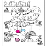 Coloriage thème - Pâques 7