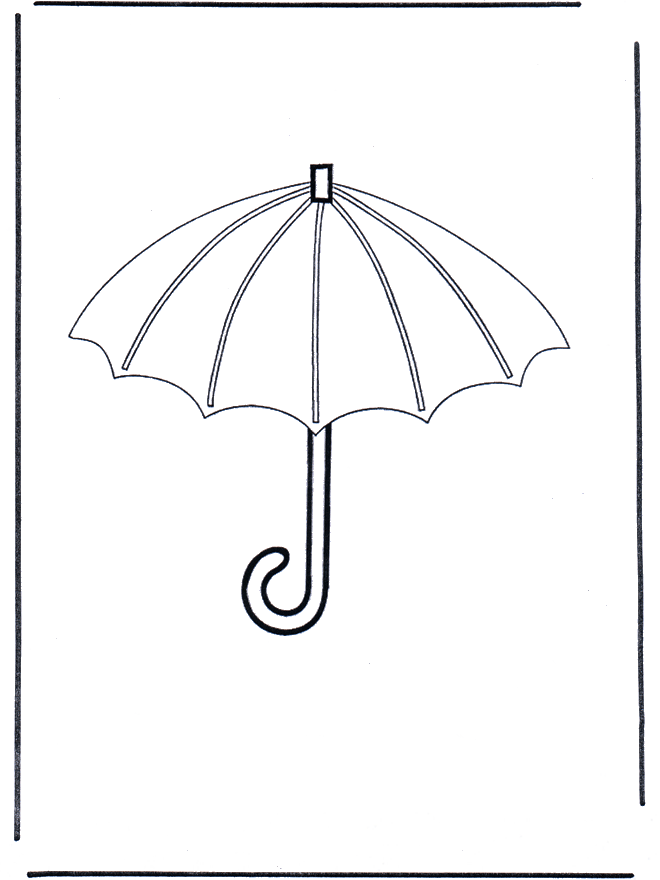 Parapluie - Coloriages assortis