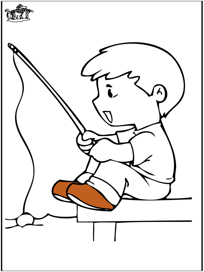 Pêche 4 - Coloriages sports