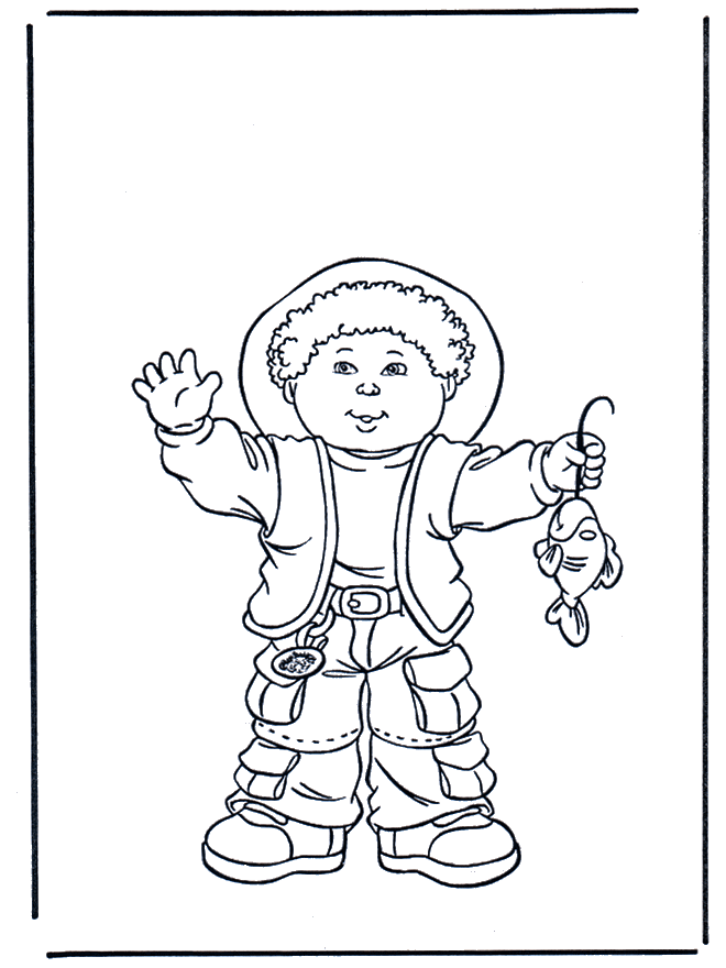 Pêche réussie - Coloriages sports